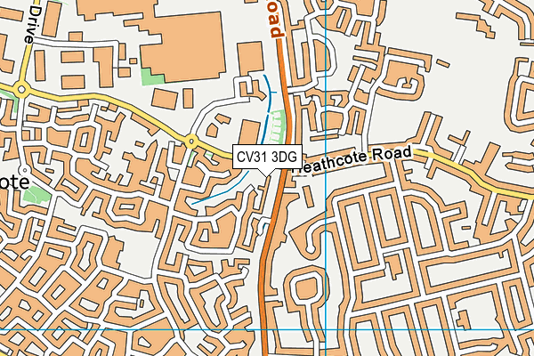 CV31 3DG map - OS VectorMap District (Ordnance Survey) CV31 3DG map - OS VectorMap District (Ordnance Survey)