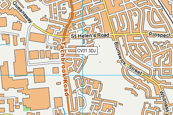 CV31 3DJ map - OS VectorMap District (Ordnance Survey)