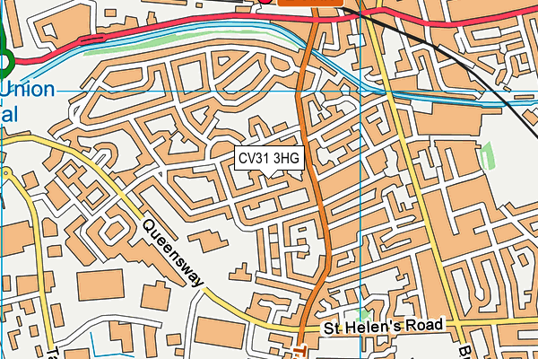 CV31 3HG map - OS VectorMap District (Ordnance Survey)