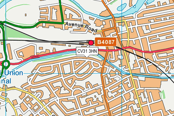 CV31 3HN map - OS VectorMap District (Ordnance Survey) CV31 3HN map - OS VectorMap District (Ordnance Survey)