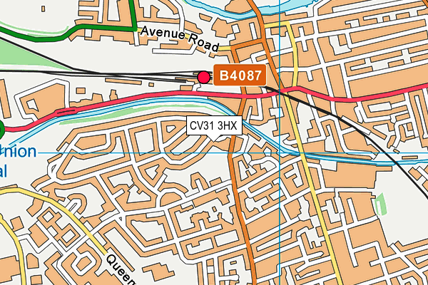 CV31 3HX map - OS VectorMap District (Ordnance Survey)