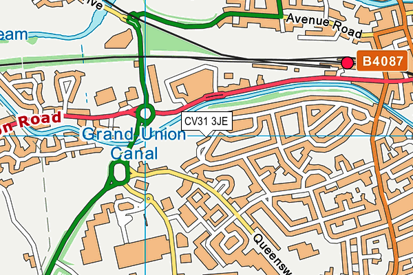 CV31 3JE map - OS VectorMap District (Ordnance Survey)