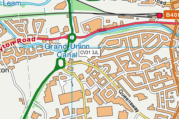 CV31 3JL map - OS VectorMap District (Ordnance Survey) CV31 3JL map - OS VectorMap District (Ordnance Survey)