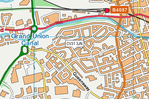 CV31 3JN map - OS VectorMap District (Ordnance Survey) CV31 3JN map - OS VectorMap District (Ordnance Survey)