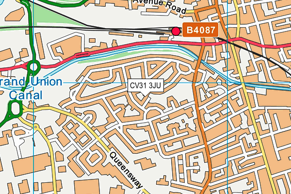 CV31 3JU map - OS VectorMap District (Ordnance Survey)