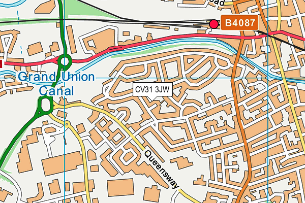 CV31 3JW map - OS VectorMap District (Ordnance Survey) CV31 3JW map - OS VectorMap District (Ordnance Survey)