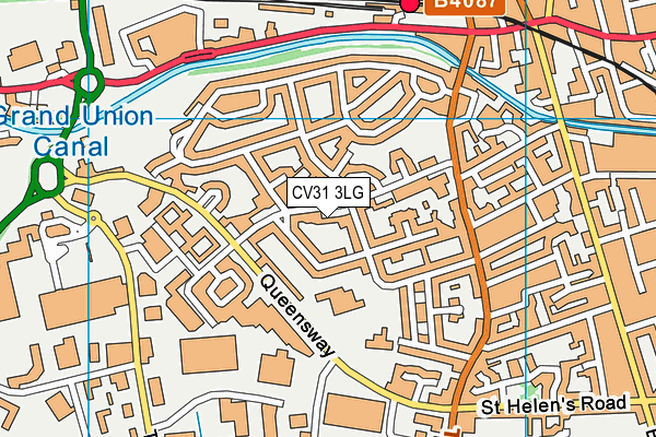 CV31 3LG map - OS VectorMap District (Ordnance Survey)