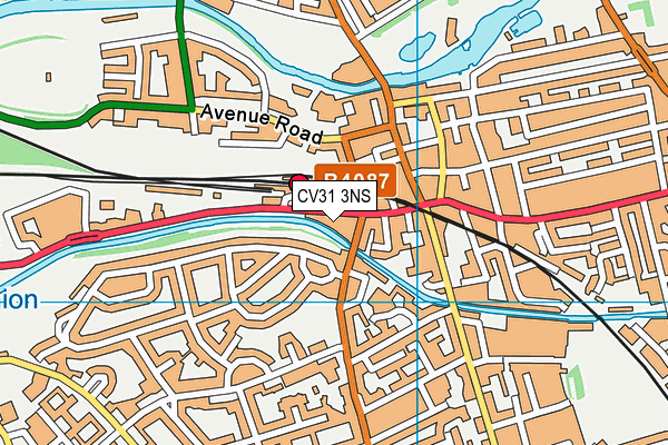 CV31 3NS map - OS VectorMap District (Ordnance Survey)
