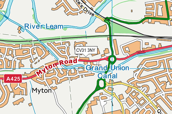 CV31 3NY map - OS VectorMap District (Ordnance Survey)