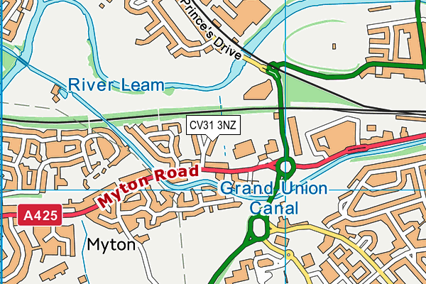 CV31 3NZ map - OS VectorMap District (Ordnance Survey)