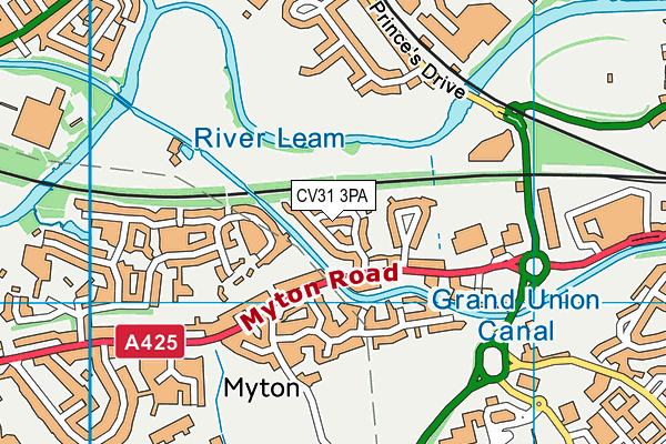 CV31 3PA map - OS VectorMap District (Ordnance Survey)