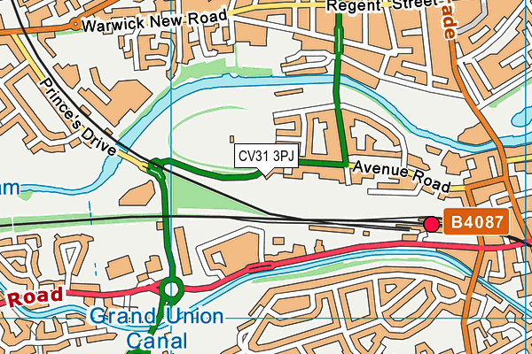 CV31 3PJ map - OS VectorMap District (Ordnance Survey) CV31 3PJ map - OS VectorMap District (Ordnance Survey)
