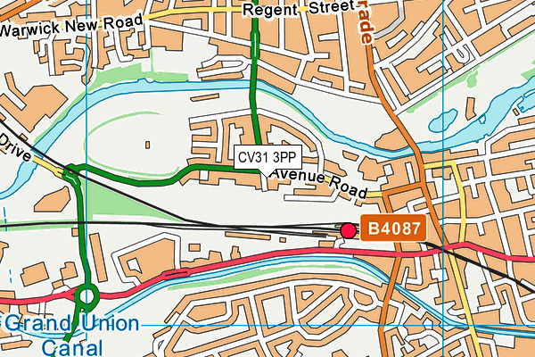 CV31 3PP map - OS VectorMap District (Ordnance Survey) CV31 3PP map - OS VectorMap District (Ordnance Survey)