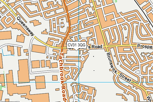 CV31 3QG map - OS VectorMap District (Ordnance Survey) CV31 3QG map - OS VectorMap District (Ordnance Survey)