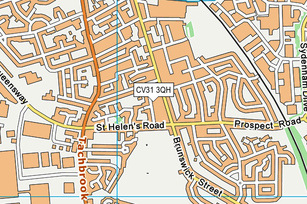 CV31 3QH map - OS VectorMap District (Ordnance Survey) CV31 3QH map - OS VectorMap District (Ordnance Survey)