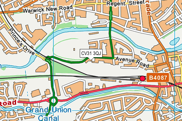 CV31 3QJ map - OS VectorMap District (Ordnance Survey)