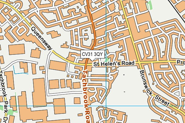 CV31 3QY map - OS VectorMap District (Ordnance Survey) CV31 3QY map - OS VectorMap District (Ordnance Survey)
