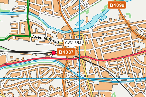 CV31 3RJ map - OS VectorMap District (Ordnance Survey) CV31 3RJ map - OS VectorMap District (Ordnance Survey)