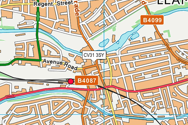 CV31 3SY map - OS VectorMap District (Ordnance Survey)