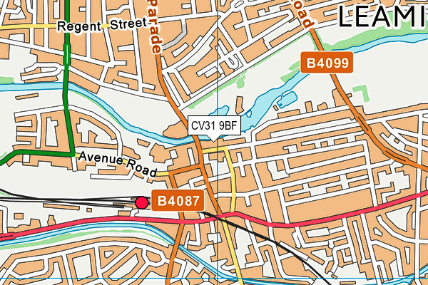 CV31 9BF map - OS VectorMap District (Ordnance Survey) CV31 9BF map - OS VectorMap District (Ordnance Survey)