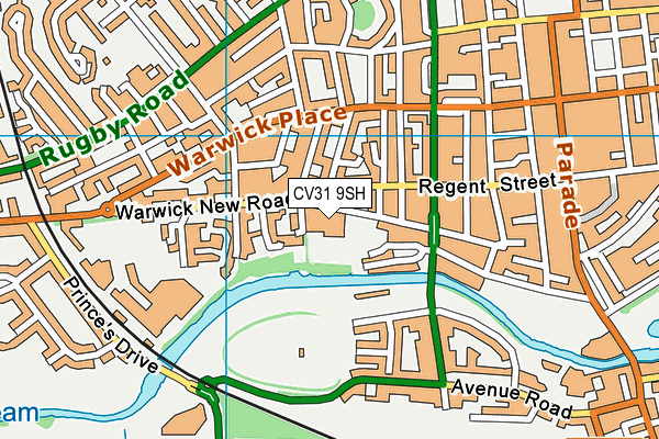 CV31 9SH map - OS VectorMap District (Ordnance Survey) CV31 9SH map - OS VectorMap District (Ordnance Survey)