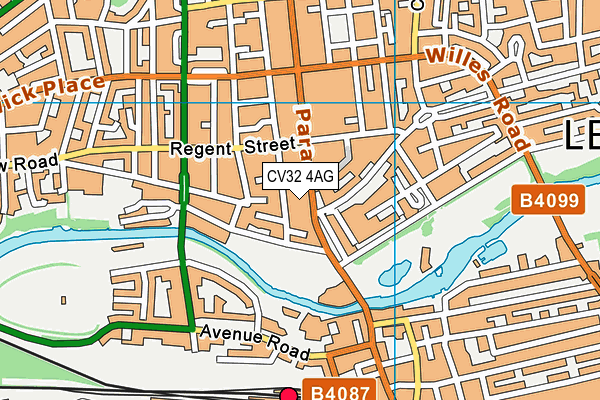 CV32 4AG map - OS VectorMap District (Ordnance Survey) CV32 4AG map - OS VectorMap District (Ordnance Survey)