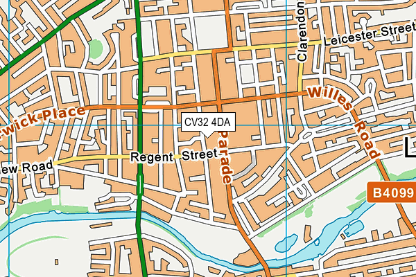CV32 4DA map - OS VectorMap District (Ordnance Survey) CV32 4DA map - OS VectorMap District (Ordnance Survey)