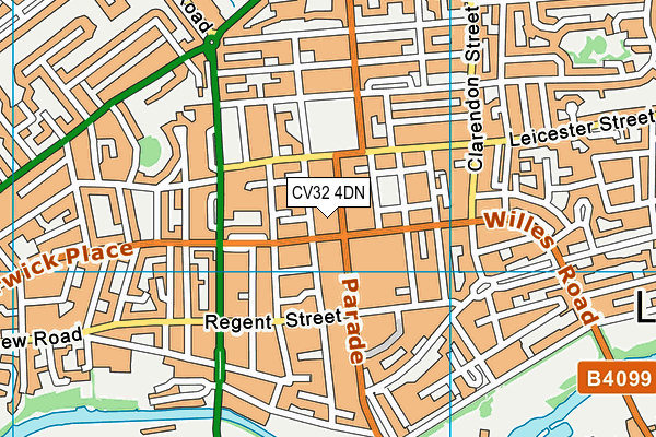CV32 4DN map - OS VectorMap District (Ordnance Survey) CV32 4DN map - OS VectorMap District (Ordnance Survey)