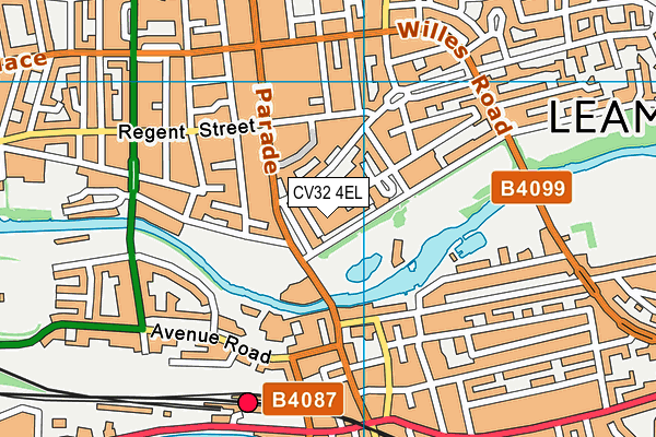 CV32 4EL map - OS VectorMap District (Ordnance Survey) CV32 4EL map - OS VectorMap District (Ordnance Survey)