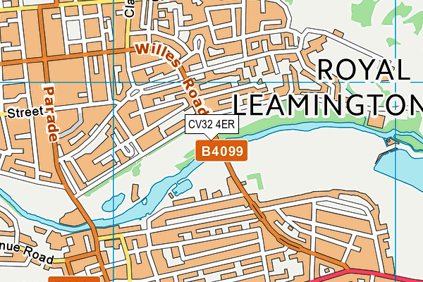 CV32 4ER map - OS VectorMap District (Ordnance Survey) CV32 4ER map - OS VectorMap District (Ordnance Survey)