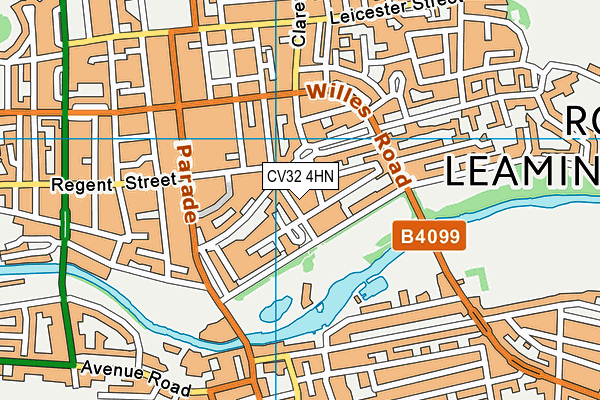 CV32 4HN map - OS VectorMap District (Ordnance Survey)