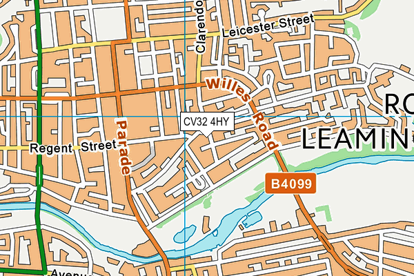 CV32 4HY map - OS VectorMap District (Ordnance Survey) CV32 4HY map - OS VectorMap District (Ordnance Survey)