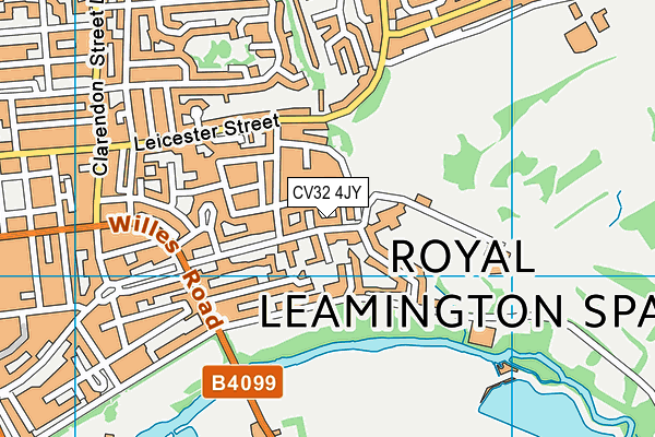 CV32 4JY map - OS VectorMap District (Ordnance Survey) CV32 4JY map - OS VectorMap District (Ordnance Survey)