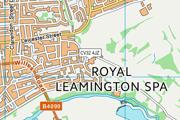 CV32 4JZ map - OS VectorMap District (Ordnance Survey) CV32 4JZ map - OS VectorMap District (Ordnance Survey)