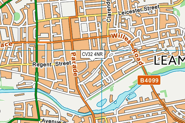 CV32 4NR map - OS VectorMap District (Ordnance Survey) CV32 4NR map - OS VectorMap District (Ordnance Survey)
