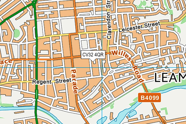 CV32 4QR map - OS VectorMap District (Ordnance Survey) CV32 4QR map - OS VectorMap District (Ordnance Survey)
