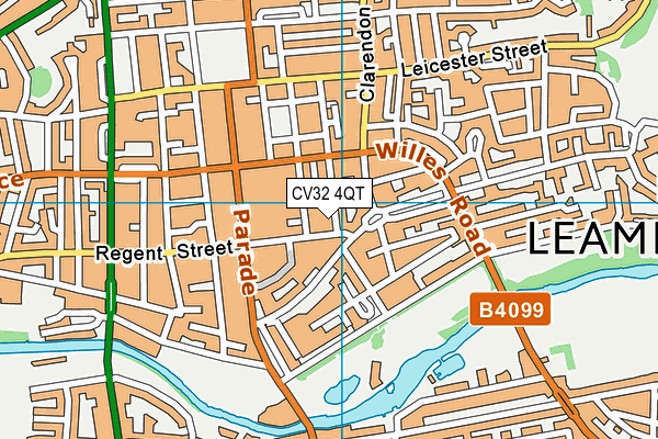 CV32 4QT map - OS VectorMap District (Ordnance Survey) CV32 4QT map - OS VectorMap District (Ordnance Survey)
