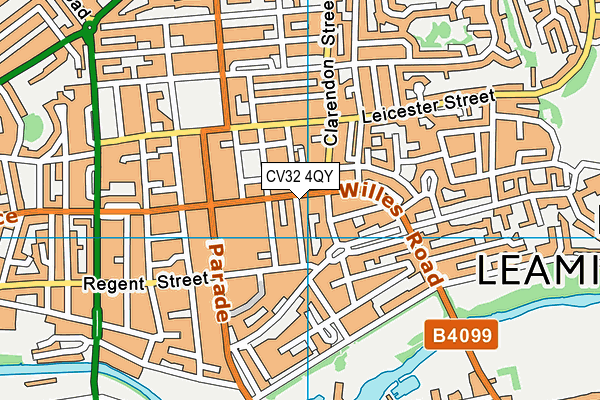 CV32 4QY map - OS VectorMap District (Ordnance Survey) CV32 4QY map - OS VectorMap District (Ordnance Survey)