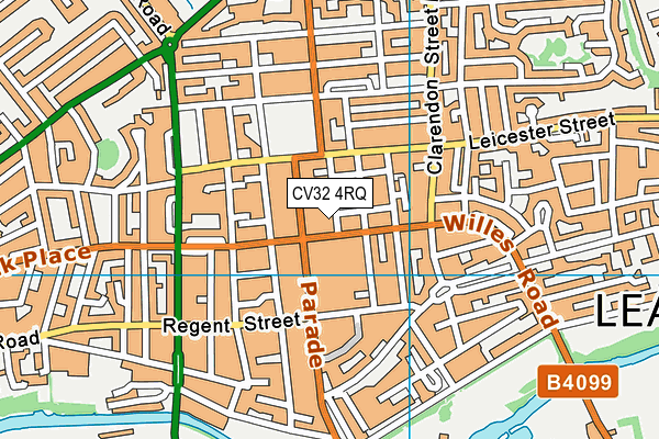 CV32 4RQ map - OS VectorMap District (Ordnance Survey) CV32 4RQ map - OS VectorMap District (Ordnance Survey)