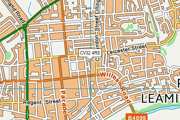 CV32 4RS map - OS VectorMap District (Ordnance Survey) CV32 4RS map - OS VectorMap District (Ordnance Survey)