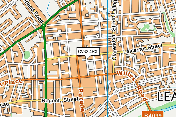 CV32 4RX map - OS VectorMap District (Ordnance Survey) CV32 4RX map - OS VectorMap District (Ordnance Survey)