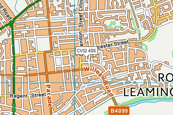 CV32 4SS map - OS VectorMap District (Ordnance Survey) CV32 4SS map - OS VectorMap District (Ordnance Survey)