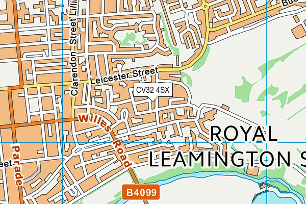 CV32 4SX map - OS VectorMap District (Ordnance Survey) CV32 4SX map - OS VectorMap District (Ordnance Survey)