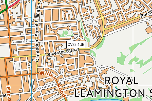 CV32 4UB map - OS VectorMap District (Ordnance Survey) CV32 4UB map - OS VectorMap District (Ordnance Survey)