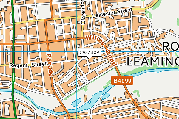 CV32 4XP map - OS VectorMap District (Ordnance Survey) CV32 4XP map - OS VectorMap District (Ordnance Survey)