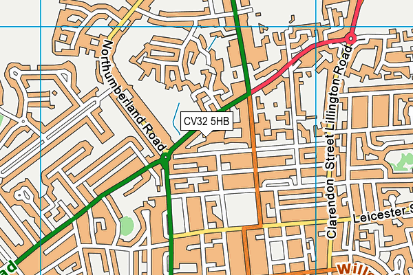 CV32 5HB map - OS VectorMap District (Ordnance Survey) CV32 5HB map - OS VectorMap District (Ordnance Survey)