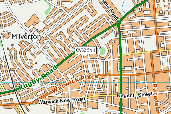 CV32 5NH map - OS VectorMap District (Ordnance Survey) CV32 5NH map - OS VectorMap District (Ordnance Survey)