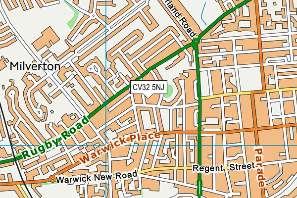CV32 5NJ map - OS VectorMap District (Ordnance Survey) CV32 5NJ map - OS VectorMap District (Ordnance Survey)