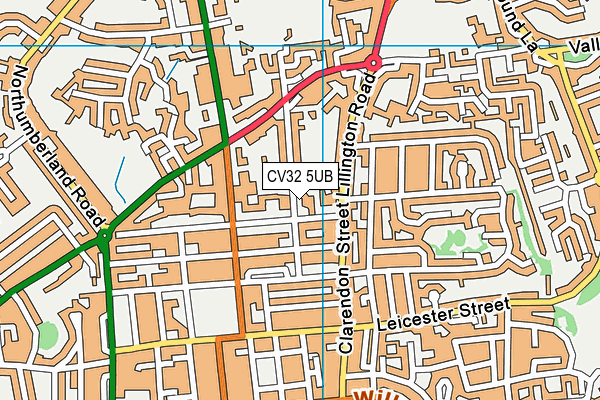 CV32 5UB map - OS VectorMap District (Ordnance Survey) CV32 5UB map - OS VectorMap District (Ordnance Survey)