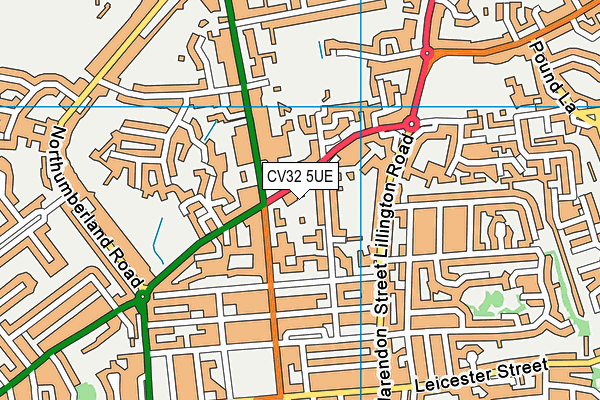 CV32 5UE map - OS VectorMap District (Ordnance Survey)